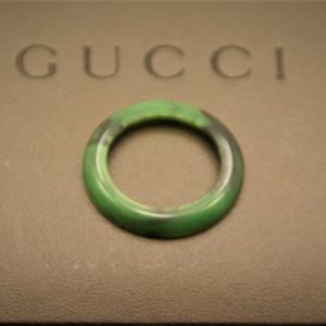New Gucci Plastic Marble Bezel - Jade Green